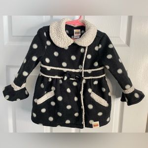 Harajuku mini for Target Size S black &white polkadot Coat Used